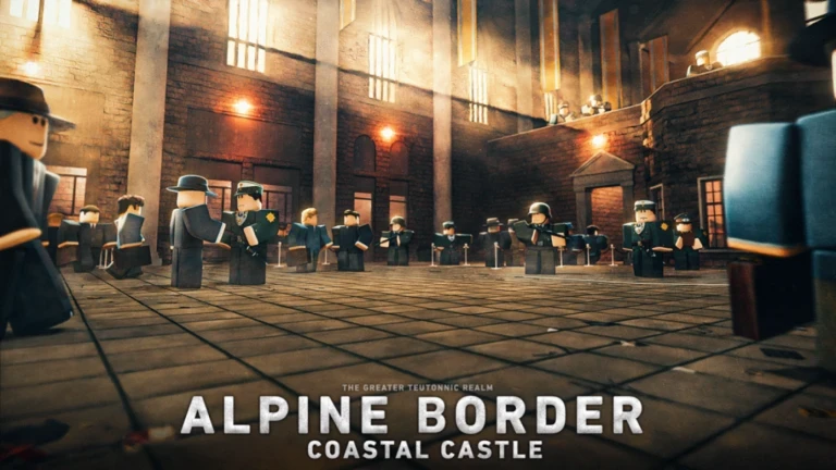 Alpine Border soldiers gathered in a hall